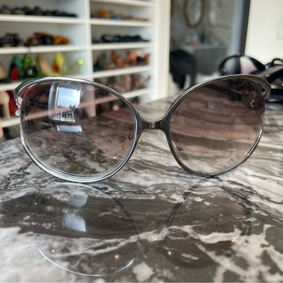 RUNWAY DIOR CHROME & SWAROVSKI SUNGLASSES - Picture 3 of 6